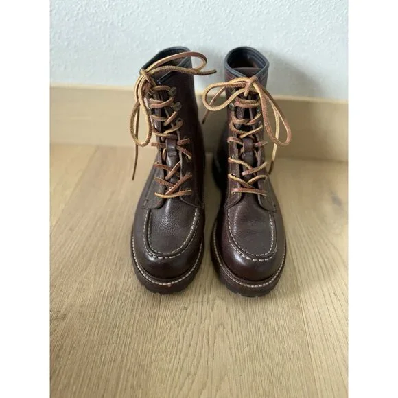 Frye Boots Womens 7 Dakota Mid Lace Up Leather Suede Brown Shoes Winter Western - Picture 2 of 5